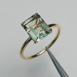 Amethyst square ring